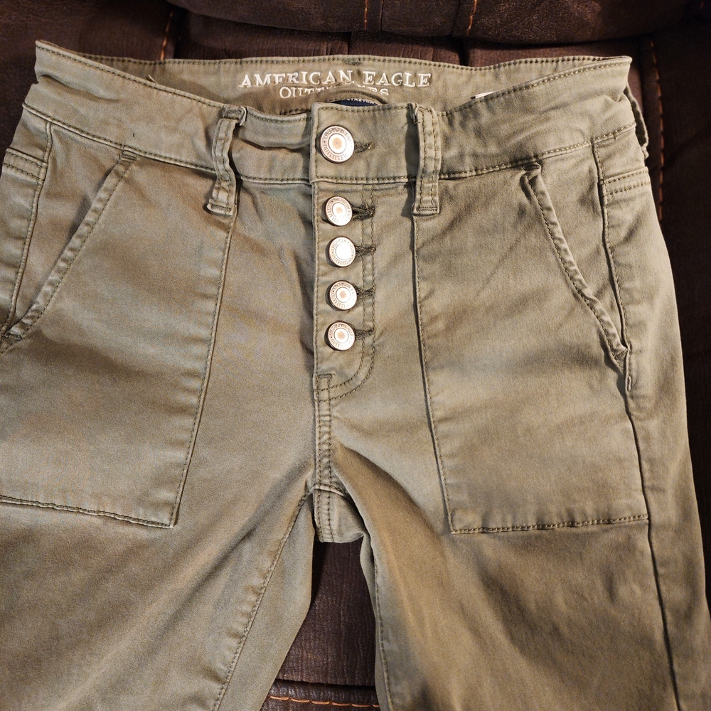 American Eagle Outfitters Khaki Jeggings Soft Denim